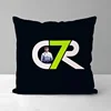Room Decor Short Plush Throw Pillows Duplex Printing Custom Pillow Pillowcase CR7 Cristiano Ronaldo Cushion Cover 45*45 Cushions 3