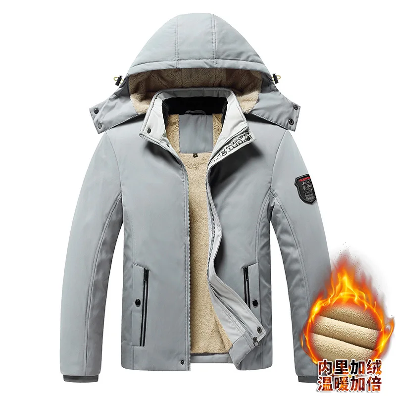 Men Winter Parkas 2022 New Windproof Thick Warm Fleece Jacket Coat Men Autumn Outwear Fashion Outdoor Hooded Casual Parkas Men