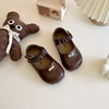Girls' Leather Shoes 2024 Spring Autumn New Soft Sole Small Girls' Princess Single Shoes Children's Performance Shoes 2