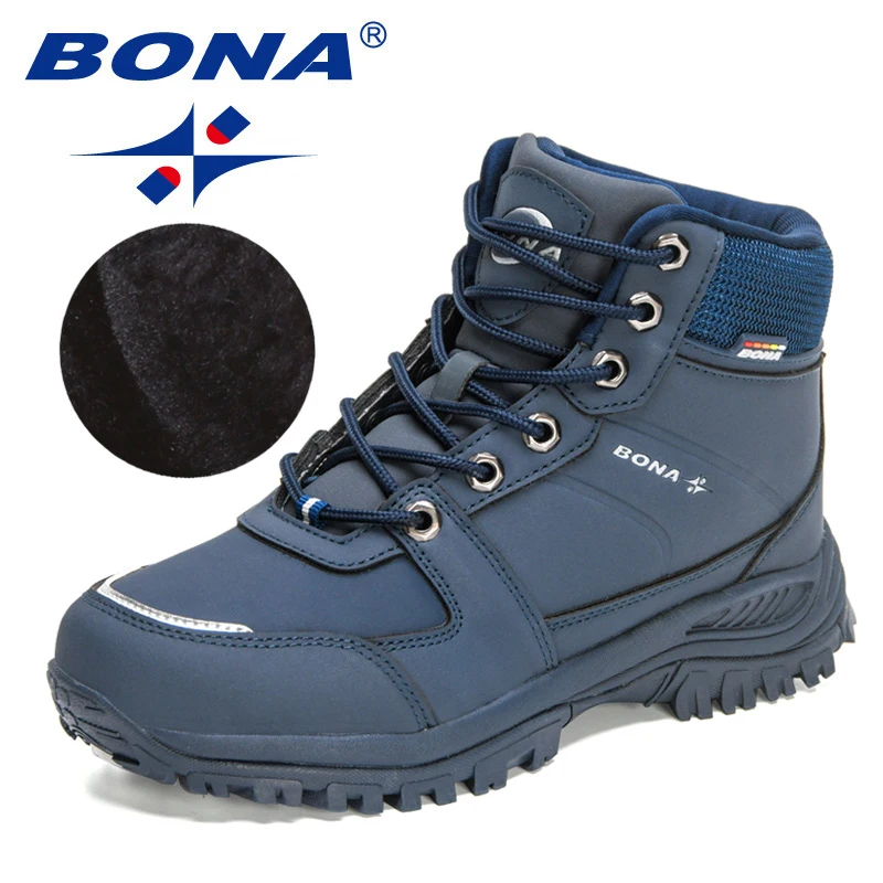Snow Boots Hiking Shoes Women Nubuck Leather Sneakers Outdoor
