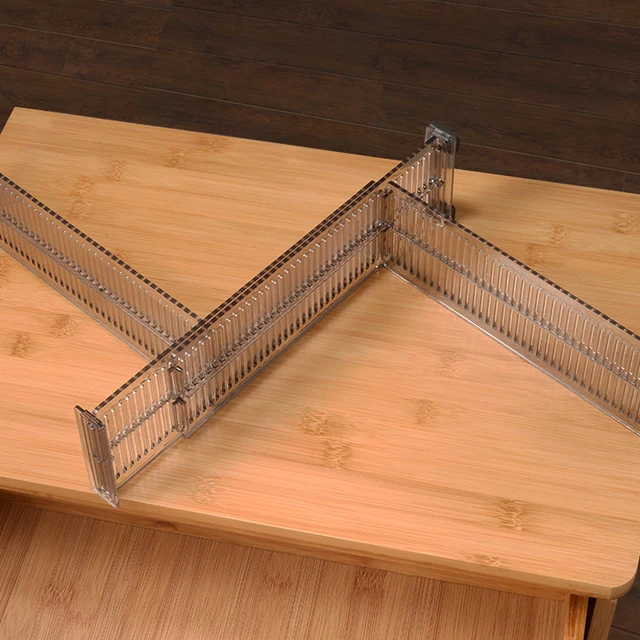 2 db Beállítható Clapboard Fiók Elválasztó Háztartási Szekrény Partíciós Fórumok Űrmegtakarító Osztály Eszközök - Image 3