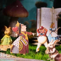 25 pcs Alice's theatrical theme material package double material collage ledger paper hand made Collage material 1