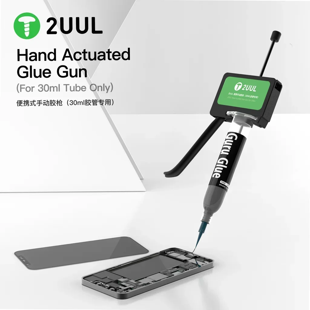 

2UUL SC06 Hand Actuated Glue Gun for 30ML Tube for 30ML Welding Oil Rear Glass Glue Machine Automatic Glue Repair Tools