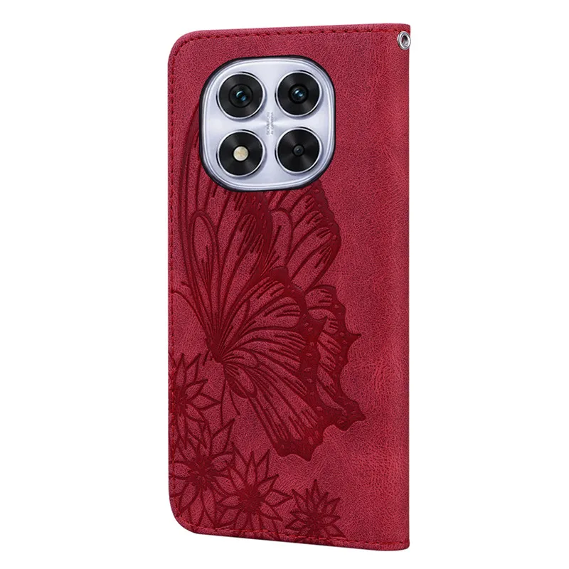 Butterfly Flip Cover Leather Wallet Phone Case with Card Holder