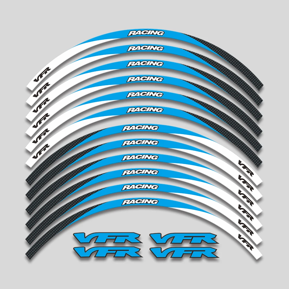Motorcycle Accessories Wheels Hub Stickers Rim Reflective Stripe For Honda VFR750 VFR800 VFR1200 VFR1200F VFR 750 800 1200 1200F