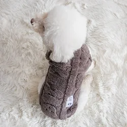 Cozy Fleece Pet Pullover - Winter Warmth - XXL (Grey)