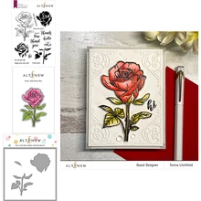 2022 Newest Spring Special Sale Fairy Tale Rose Metal Cutting Dies Stamps Stencils Diy Scrapbooking Paper Craft Card Gift Molds