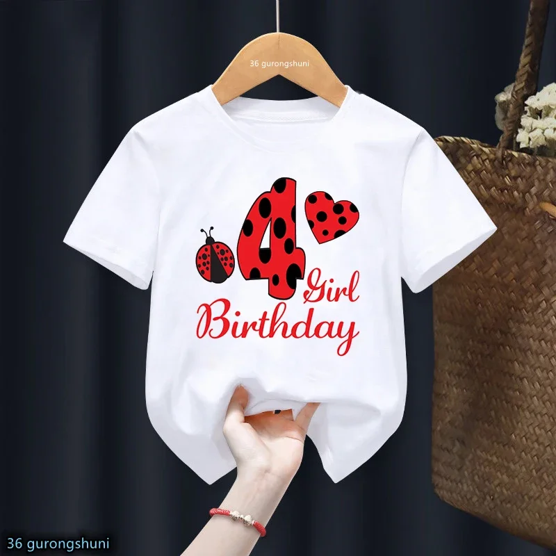 thumbnail image 1 of Camiseta divertida de algodón con mariquita roja y números del 1 al 10 para niños, regalo de cumpleaños, ropa Harajuku para niños y niñas, camiseta de manga corta de verano para bebés, 1 of 5