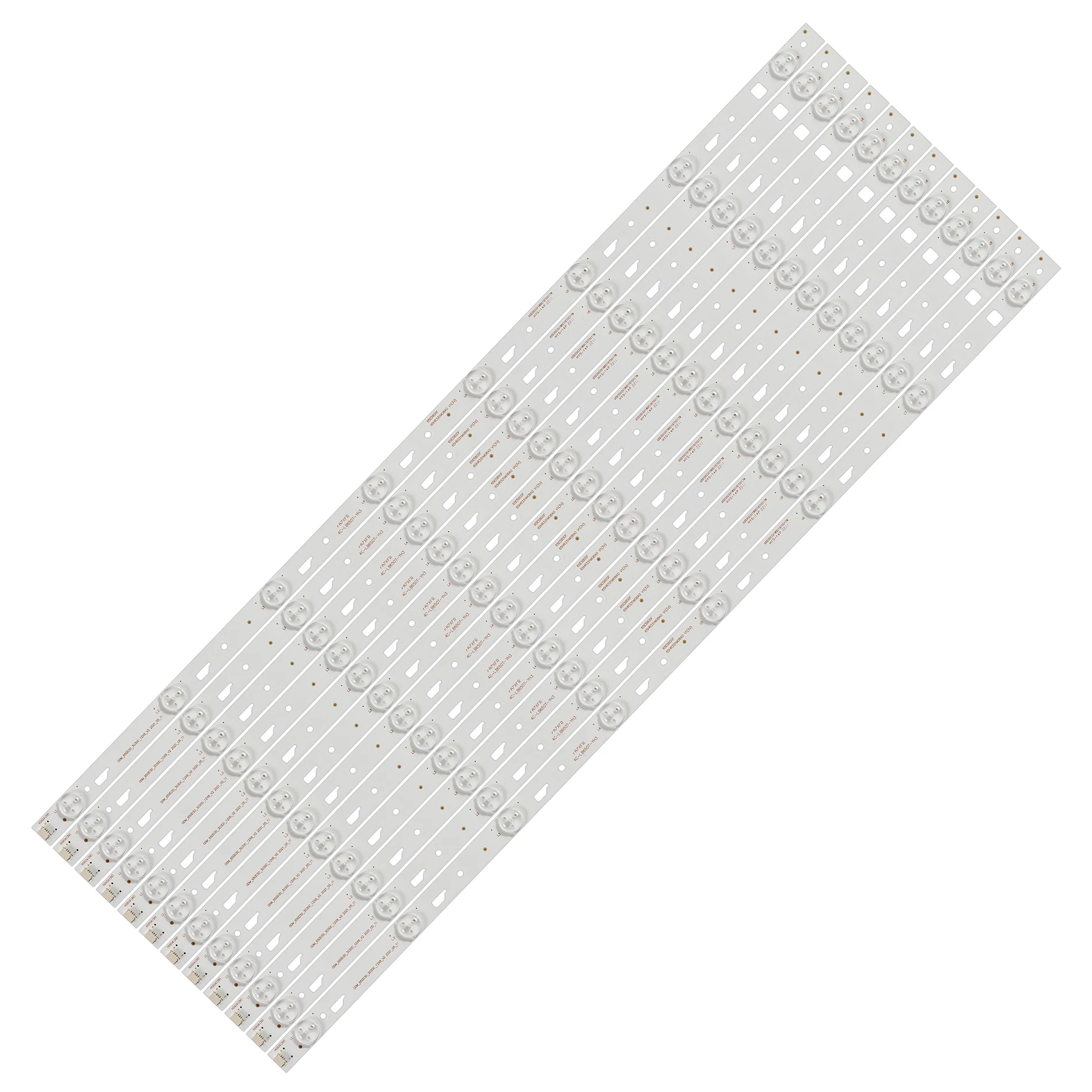 Tira de Retroiluminação Led para Thomson 65ua6606 L65e5800a L65e5800f 4c-lb650t-yh3 Lvu650cc para Tcl_odm_650d30_3030c_12x8 Lvu650cmdx