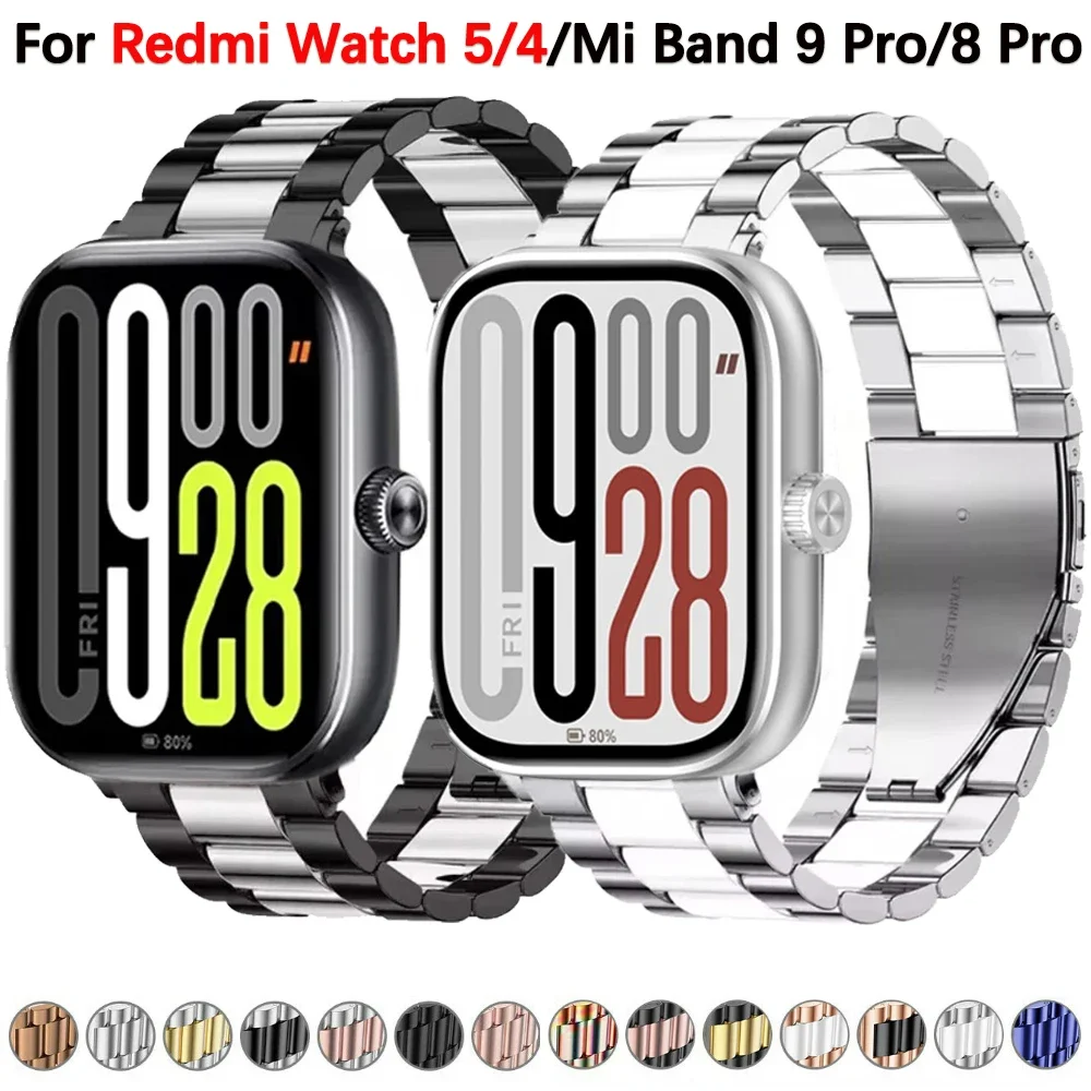 Stainless Steel Adjustable Metal Watch Strap Bracelet