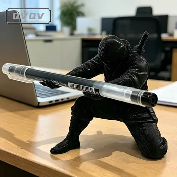 Porte-stylo Ninja imprimé en 3D, figurine unique, organisateur de papeterie, figurines de crayons, décoration de bureau, artisanat pour le rangement des stylos