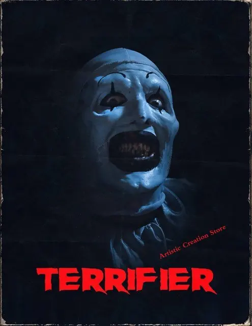 LLXXHHHEY Poster Du Film Terrifier 3 - Décoration Murale Sur