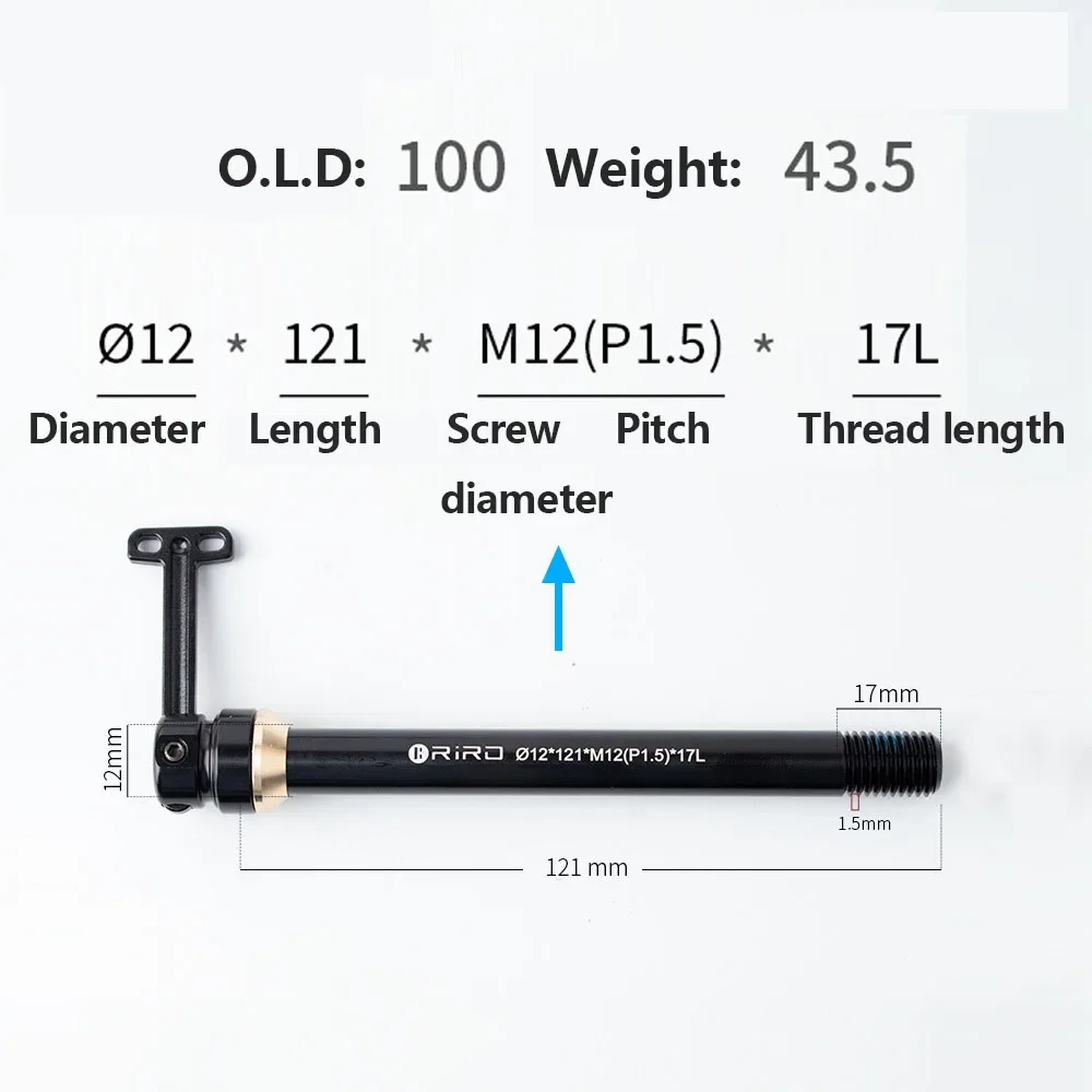 Bicycle Quick Release Thru Axle Rod with Hidden QR for Enhanced Cycling Performance