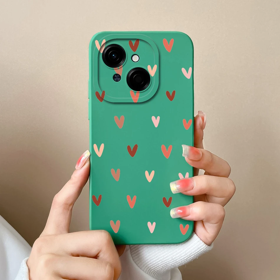 Tecno Fashion Phone Case - Soft Liquid Silicone Anti-Drop Housing