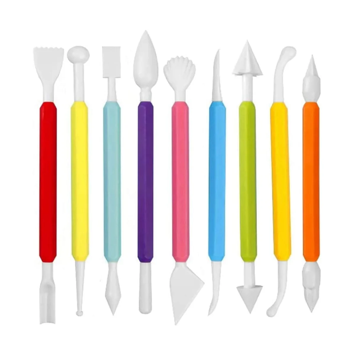 9Pcs Fondant Modeling Tools Set, Paste for Cake Decorating, Cake Marshmallow Sculpting Tools Set