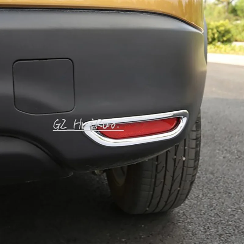 Car Fog Light Cover Car Styling Rear Fog Light Cover 1 Pair for Nissan Qashqai J11 2nd 2014 2015 ABS Chromed Exterior Accessories
