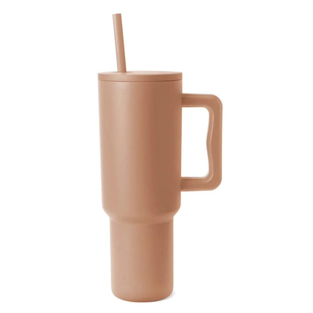 New 40 oz Tumbler with Handle Vacuum Insulated Mug With Lid Stainless Steel Thermos Coffee Cup Reusable Water Bottle 40oz