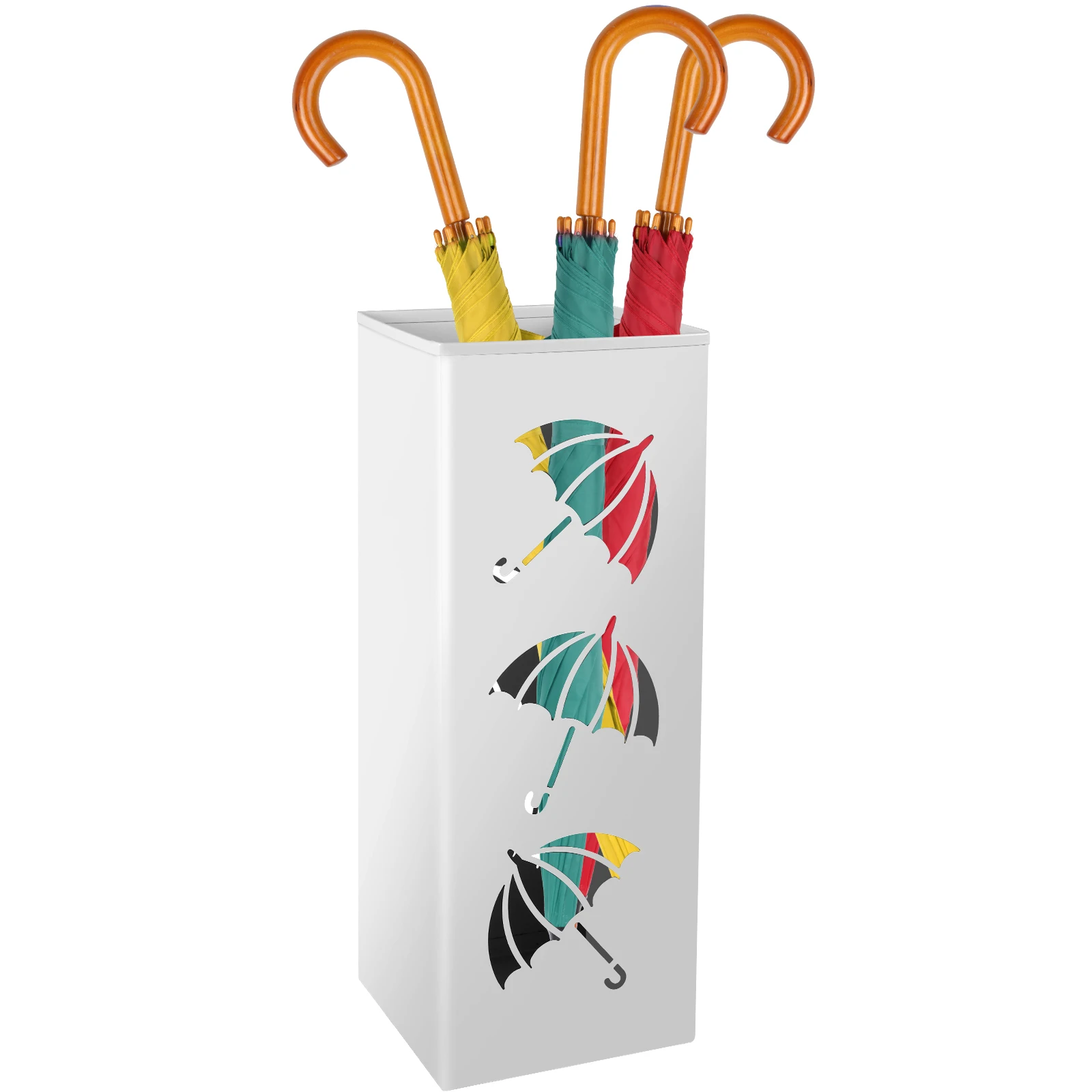 Umbrella Holder Metal Hollow Out Stand Storage Bucket