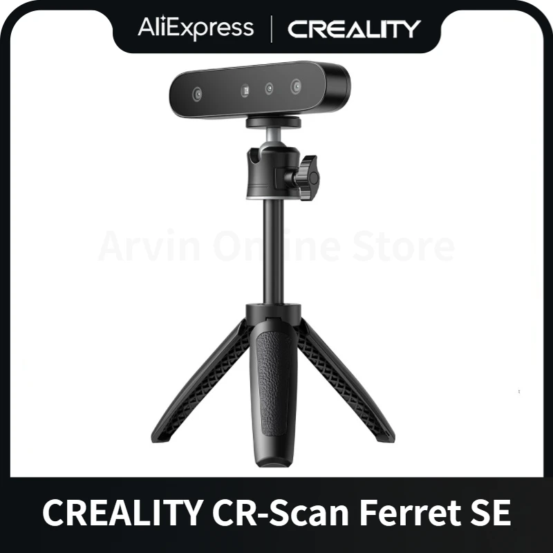 CREALITY CR-Scan Ferret SE 3D 스캐너, 손떨림 방지 추적, 24 비트 풀 컬러 스캐닝, 30fps 스캐닝 속도, 0.1mm 정확도