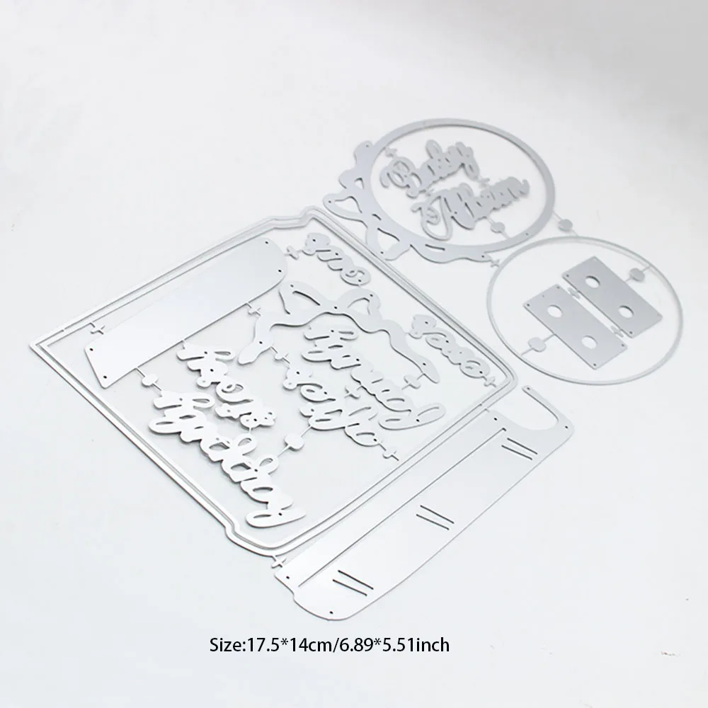 KSCRAFT Large Book Mini Album  Metal Cutting Dies Stencils for DIY Scrapbooking Decorative Embossing DIY Paper Cards images - 6