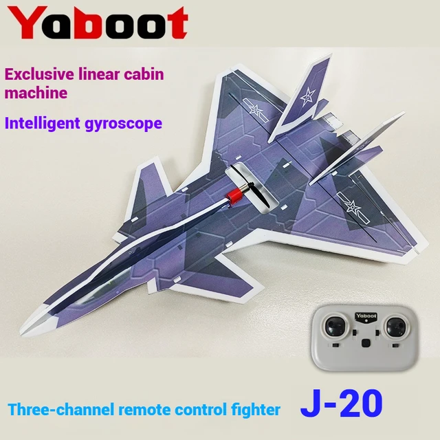 New Rc Remote-Controlled Aircraft Fixed Wing Glider J-20 Fighter Jet Professional Aircraft Model Competition Toys Fine Gifts 2