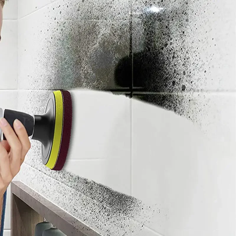8-Piece Drill Power Brush Tile Scrubber Kit Power Brush