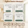 GIRIER Tuya ZigBee 3.0 Smart Switch Module No Neutral Wire Required Smart Home DIY Light Breaker Works with Alexa Google Home