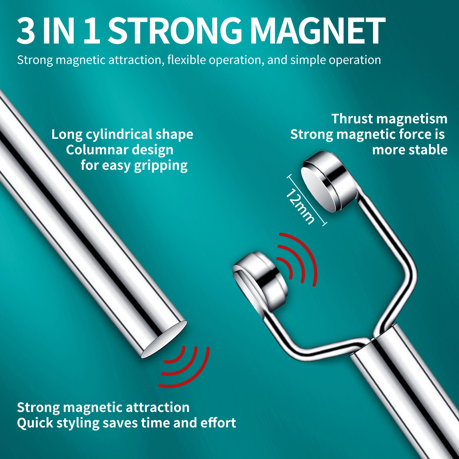 Y-Shaped 3 In 1 Strong Magnetic Cat Eye Nail Art Tools UV Gel Polish Nail Art Tool Effect Manicure Magnet Stick Magnet