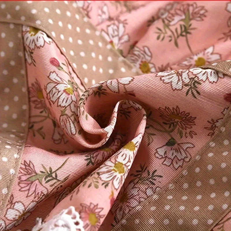 Waterproof Floral Canvas Apron with Hood