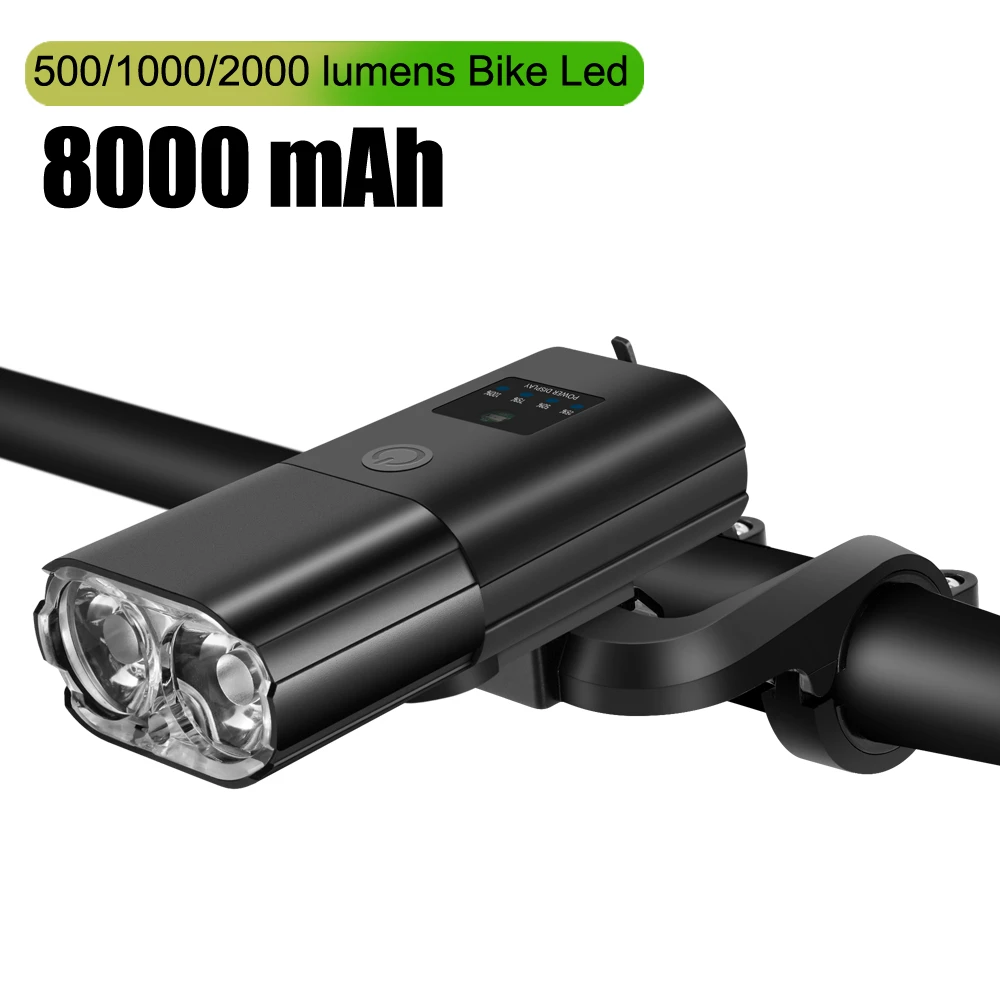 Juego de luz frontal bicicleta de inducción inteligente de 4000 mAh USB recargable 800 lúmenes Luz de cabeza LED con lámpara de bicicleta cuerno de ciclismo linterna|Luz de bicicleta| - AliExpress