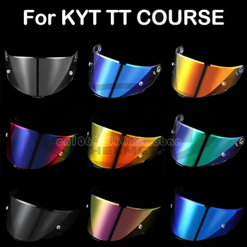 KYT TT 코스용 헬멧 바이저, 오토바이 헬멧 실드, 앞유리 자외선 차단, TTC 헬멧 액세서리, 고강도
