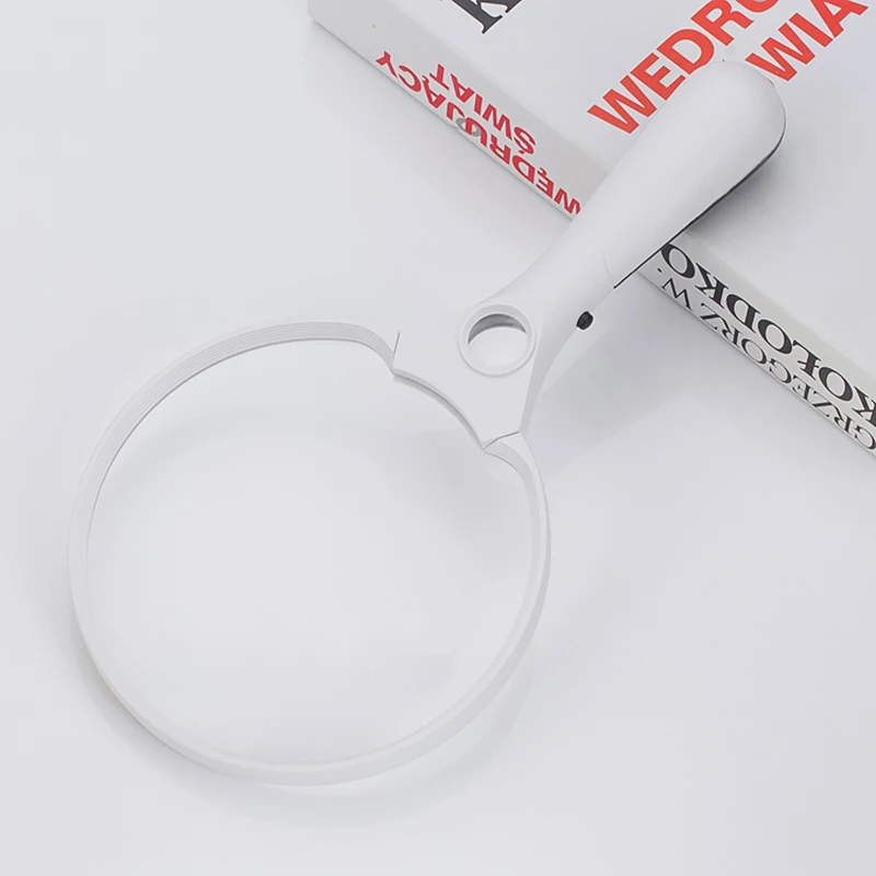 

TOPOPTICAL High Definition 2x/4x/25x Magnifiers Hand-Held Portable LED Light Magnifying Glass for Student Reading Multi-Role