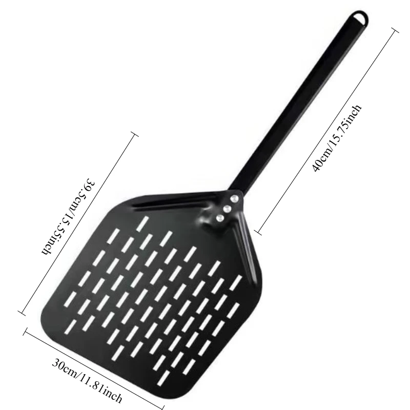 7/8/9/12inch Aluminum Pizza Peel with Handle Oven Pizza Turning Peel for Outdoor Pizza Ovens Pizza Oven Accessory image 25