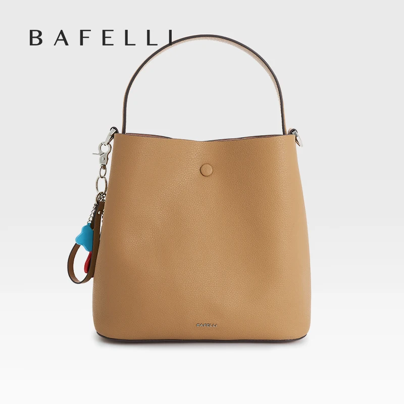 

NEW WOMEN'S BAG BUCKET CASUAL DRINK PURSE SHOULDER CROSSBODY GENUINE LEATHER LADY BUSINESS HANDBAG WIDE STRAP FASHION BRAND