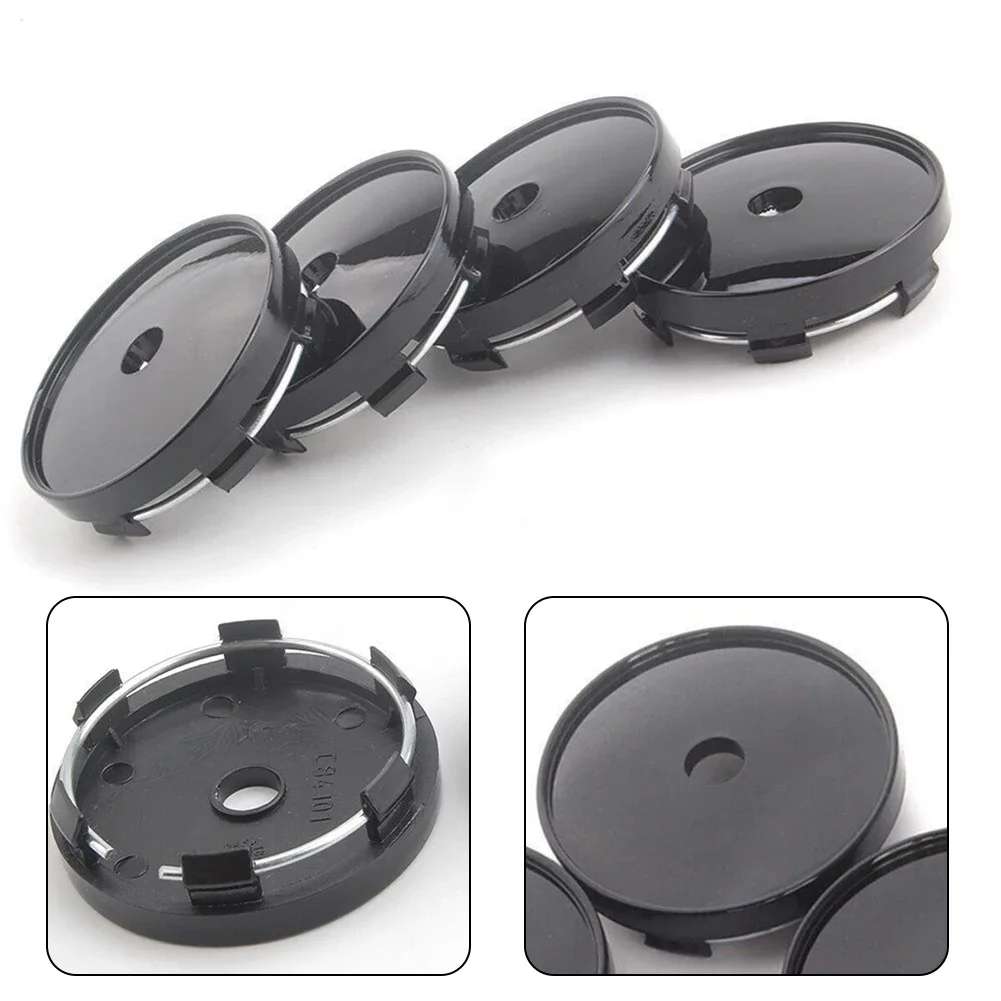 Wheel Center Caps 4 pcs Universal Car Blank Wheel Hub Center Cap 60mm Outside dia Rim Cover Auto No Logo Badge Car Wheel Rims Center Hubcap Cover