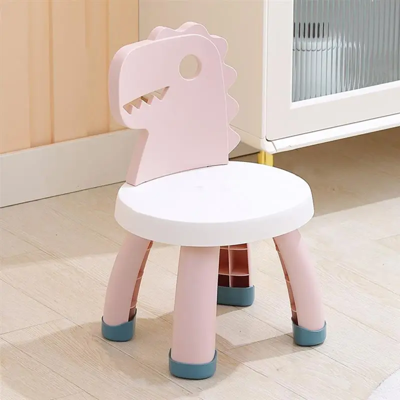 Cartoon Dinosaur Back Chair Building Blocks Chair lovely Puzzle Pieces Stool for Home Children for Kindergarten Children