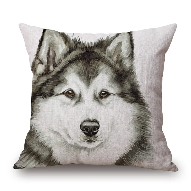Needlepointシベリアンハスキー　クッションカバー Needlepointシベリアンハスキー クッションカバー シベリアン