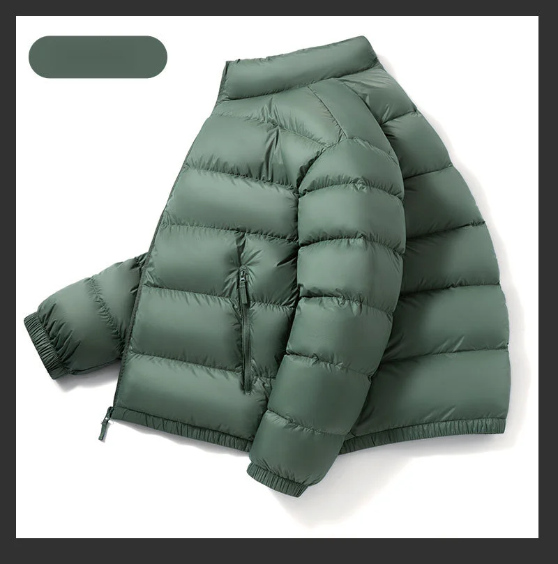 Men's And Women's Duck Down Jacket Winter Warm Loose Bubble Coat_voghion.com