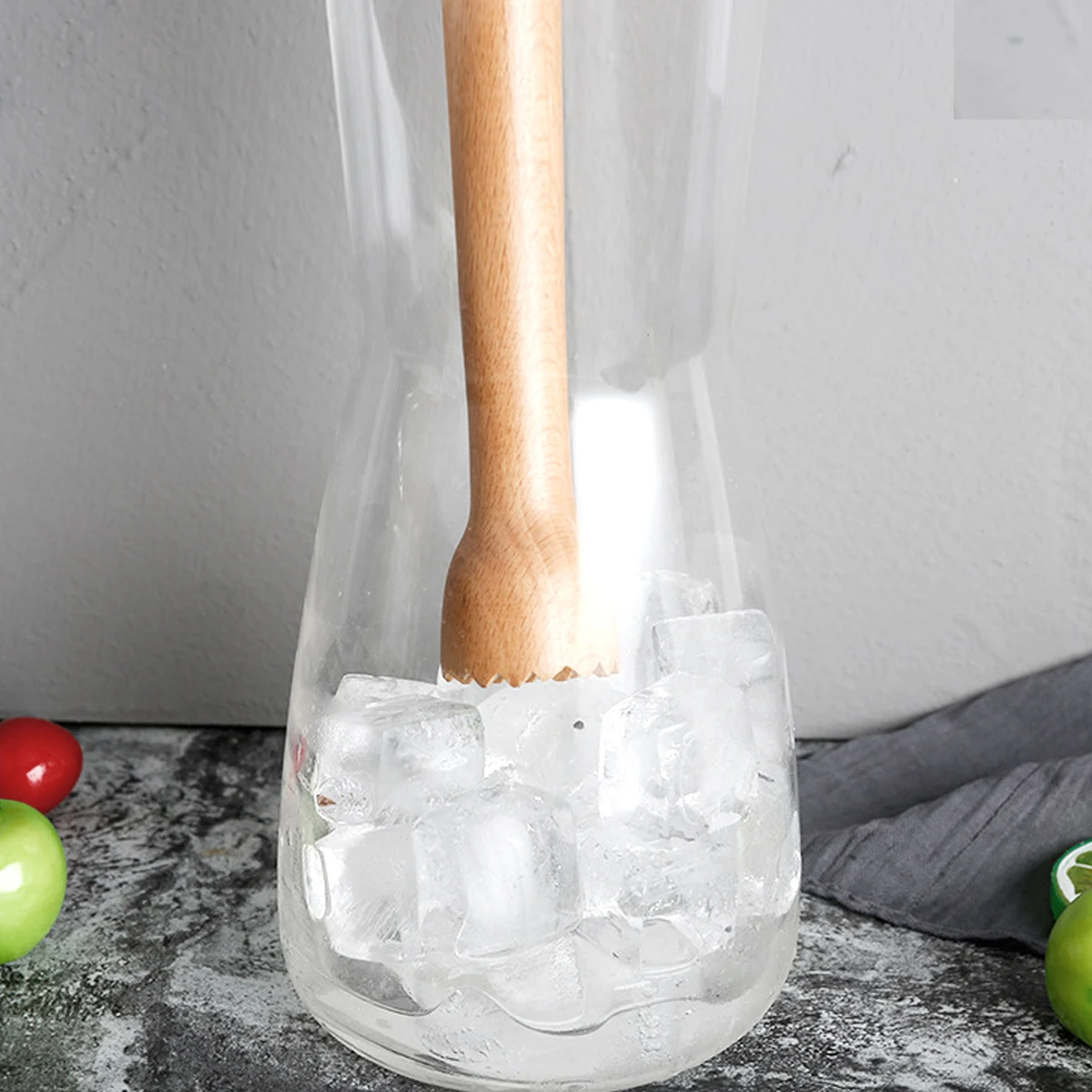 Wooden Muddler for Cocktails, Wood Ice Crusher Muddler Bar Tool, Kitchen Tool for Garlic Herbs Fruits bar tools