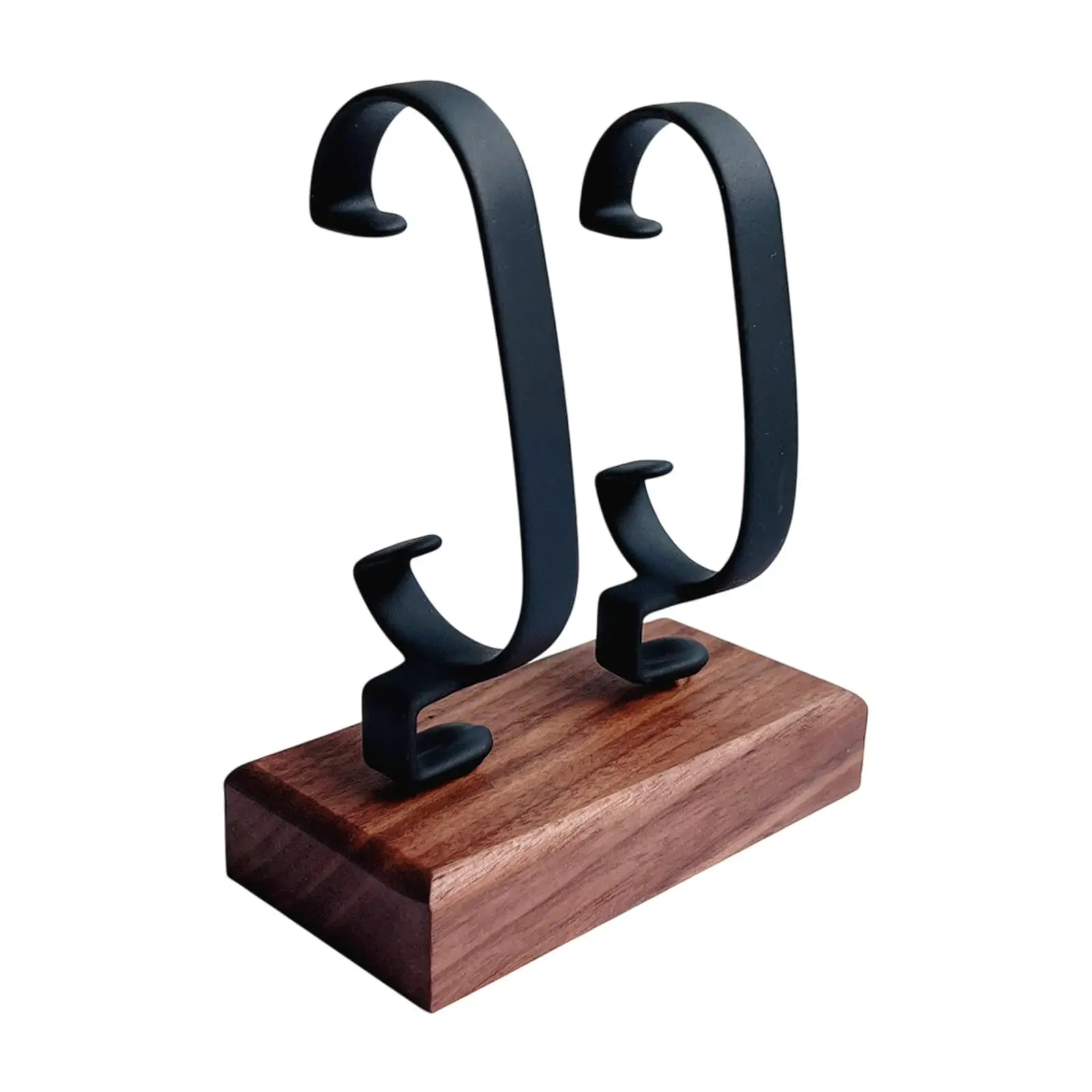 Wooden Watch Holder C Shaped Watch Display Stand For Wrist Watches and Bracelets Retail Use