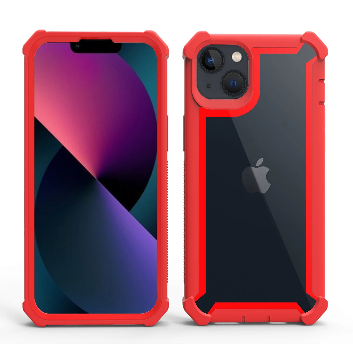 Clear Hybrid Rugged Anti-Shock Phone Case with Doom Armor Protection
