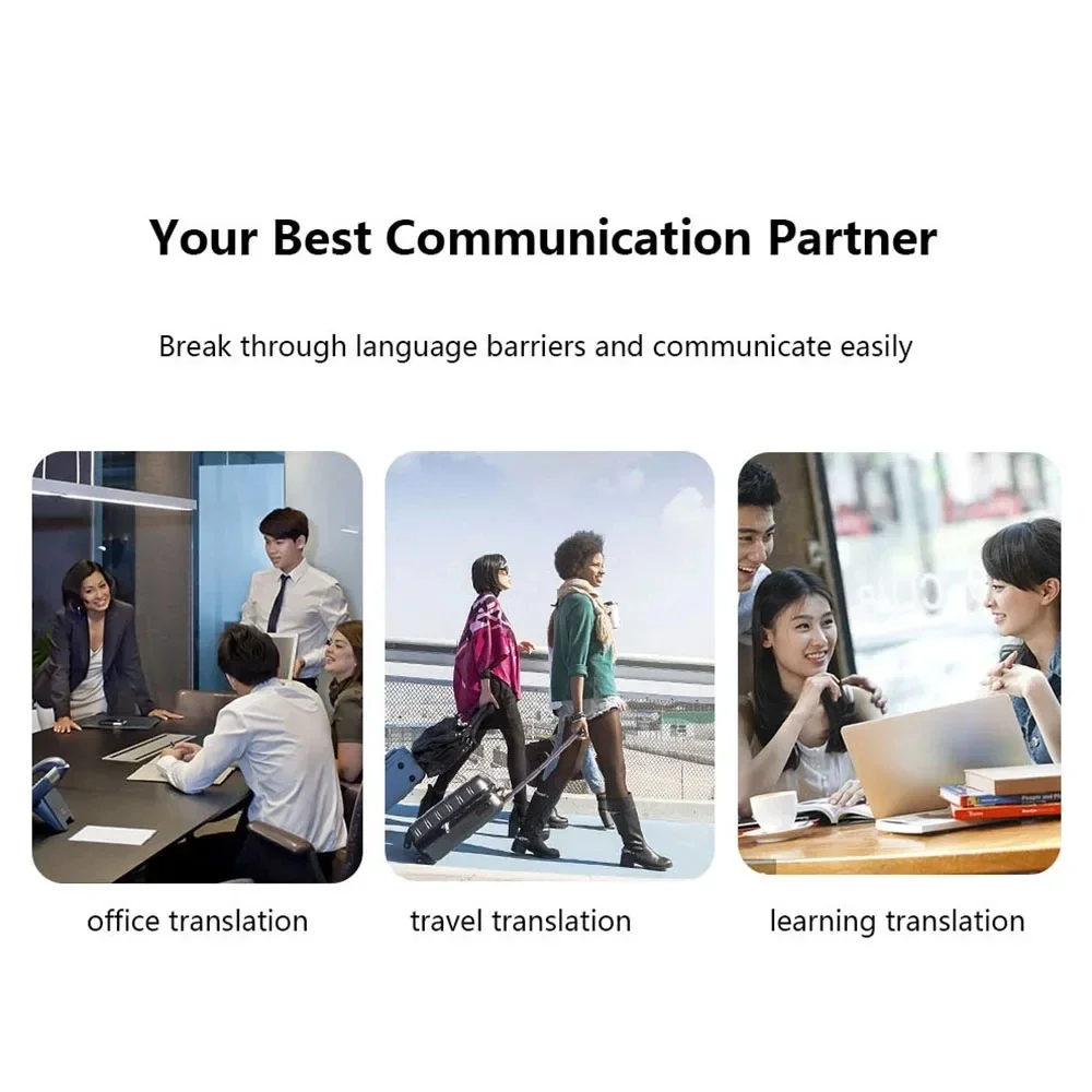 Language Translator Voice Translator 137Languages Translator Bluetooth Smart Instant Voice Text APP Photograph Translaty Language Learning Travel Businesses