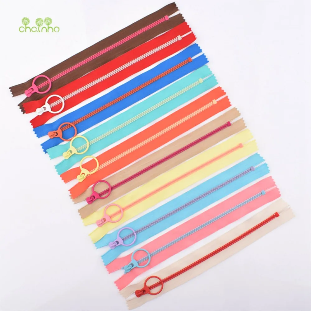 Chainho,Close-End Resin Zipper,Ring Head,For DIY Sewing Bags,Wallet Purse,Gartments,Crafts,Handmade Accessories,10 Pieces/Lot