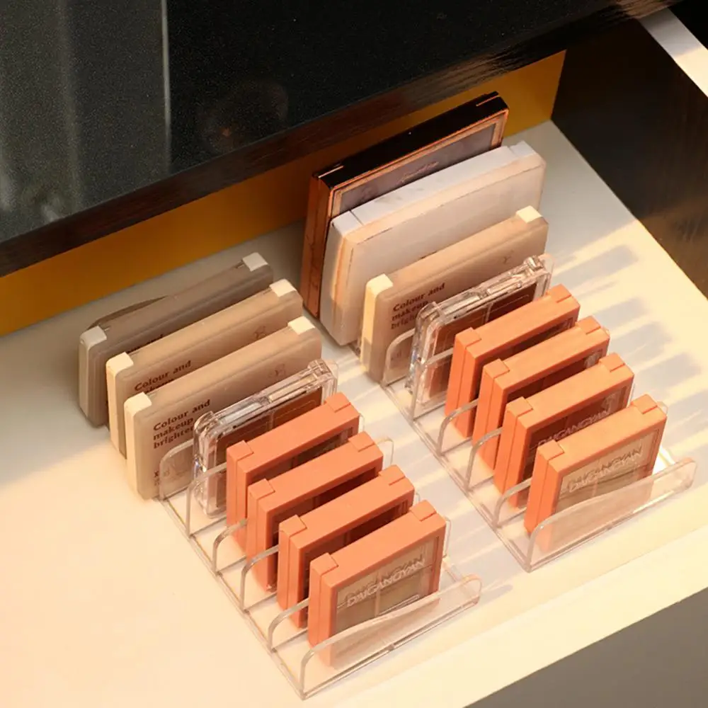 Eye shadow tray storage rack transparent powder box desktop drawer cabinet color air cushion powder cosmetics rack Storage rack 5