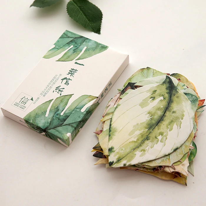 

Beautiful Leaves Shape Shaped Creative Postcard Artistic Style Funny Bookmark Birthday Greeting Card Christmas Greeting Card