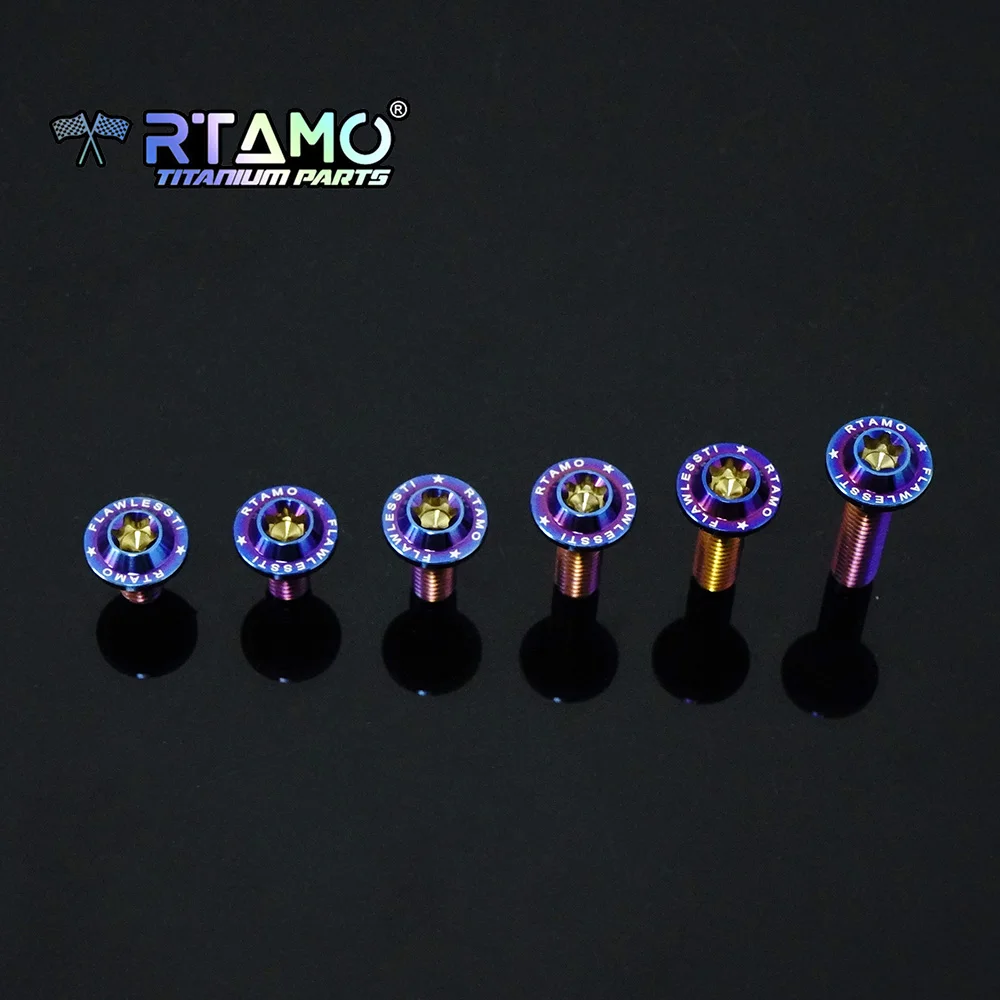 Bolt Titanium M6X10/12/15/18/20/25/30mm Torx Head Bike Motorcycle Modification Decoration Screw Ti Fastener 1pc