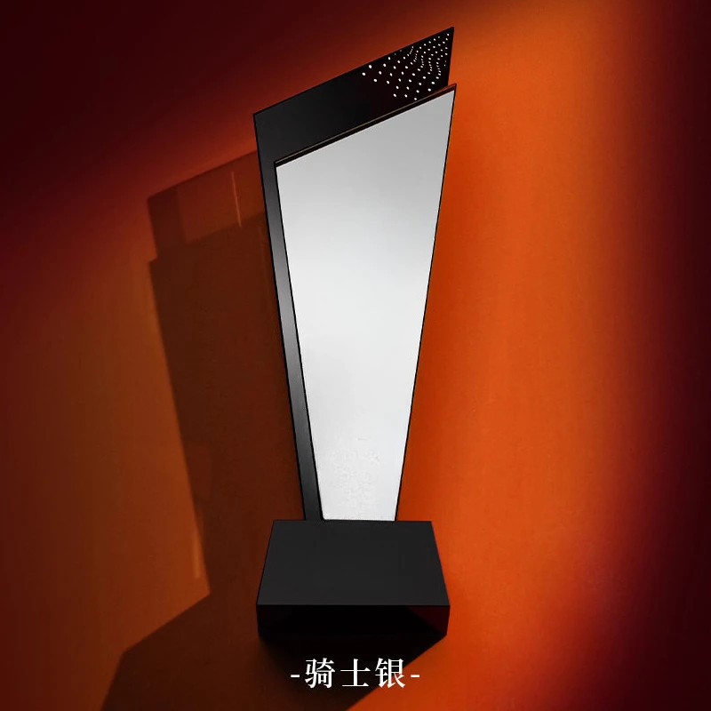 Customized Crystal Trophy, Gold, Purple, Blue, Silver, Orange Colour, Enterprise Employee Annual Meeting Award Souvenir, 1Pc