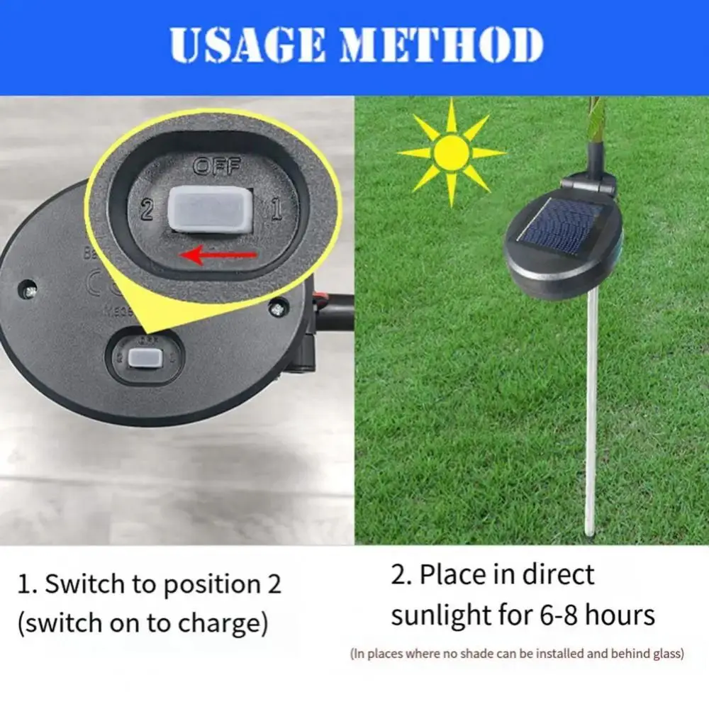 Solar Garden Light Rose Purple