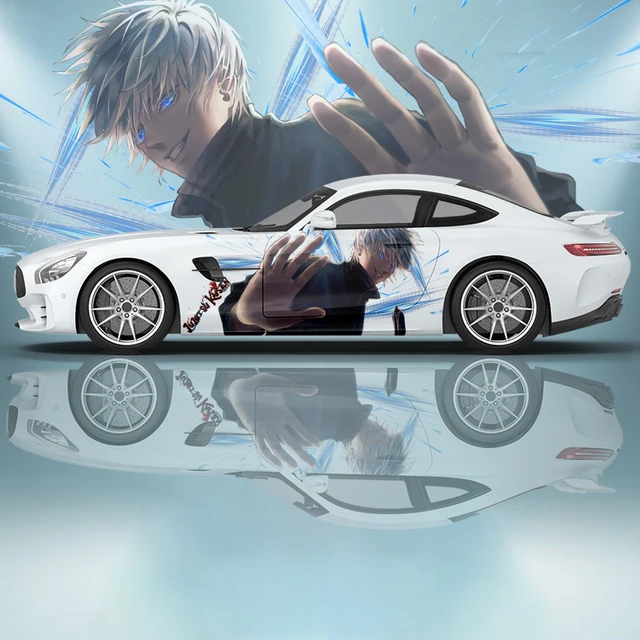 Anime Jujutsu Kaisen Auto Aufkleber universelle große Auto Aufkleber gemalt  modifizierte Rennwagen Aufkleber Seite Grafik Schmerz Auto Aufkleber -  AliExpress