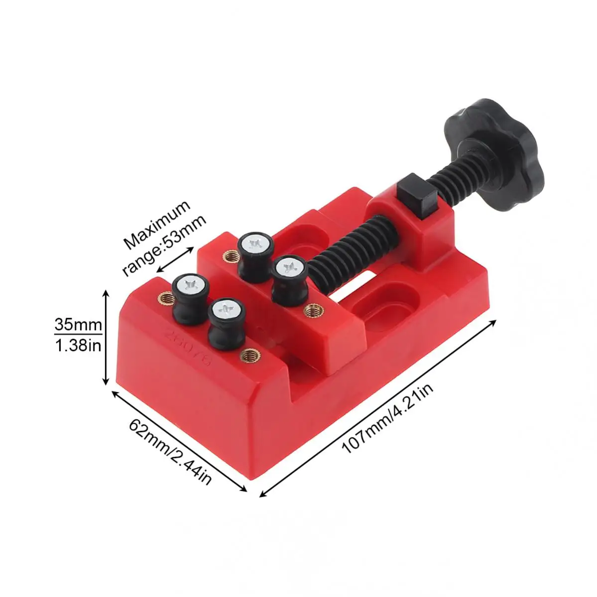 Mini Eight Hole Flat Vise With Quick Adjustment Drill Press Vise for Walnut or DIY Sculpture Bodhi Bead Jig